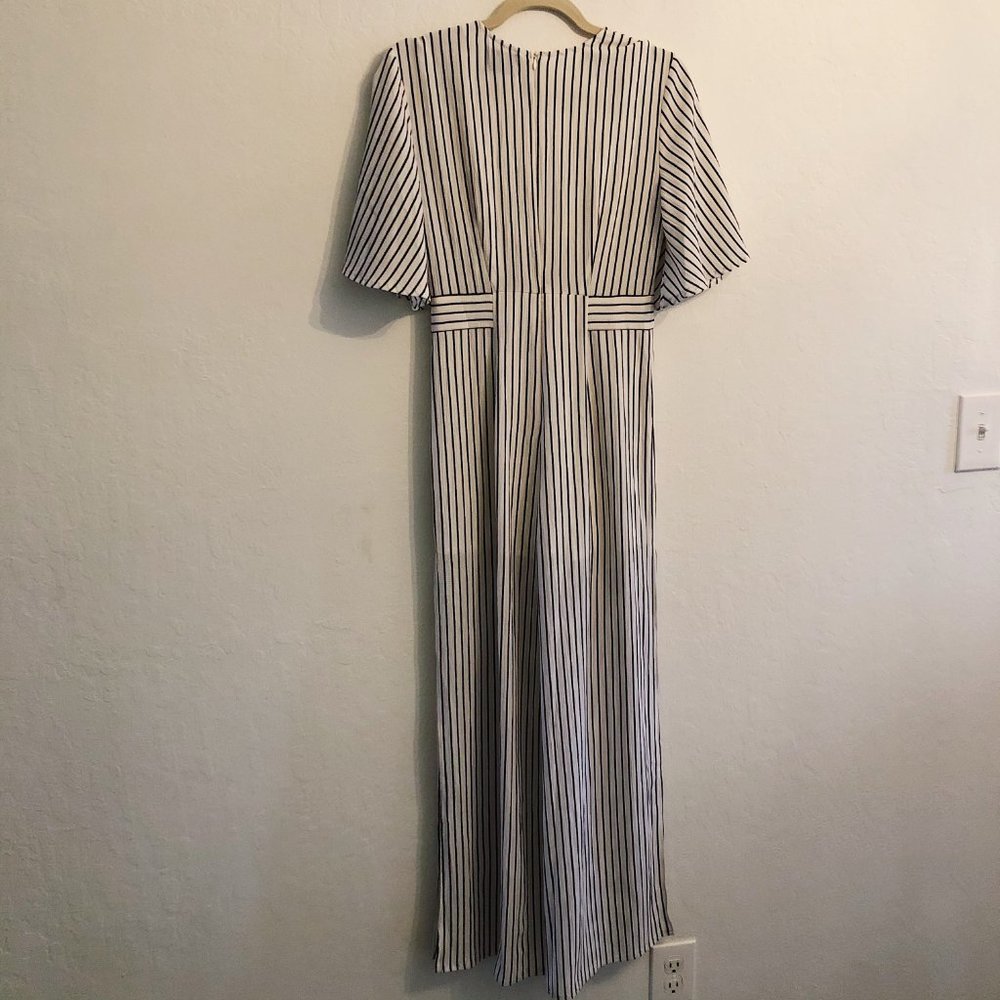 Asos Parallel Lines Plunge Front Stripe Jumpsuit S - image 6